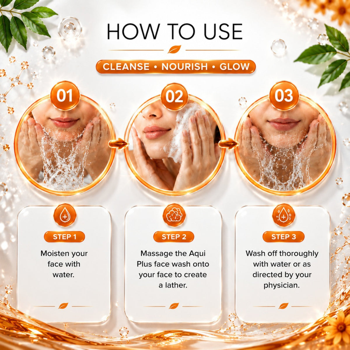 AQUI PLUS FACE WASH - 50ml