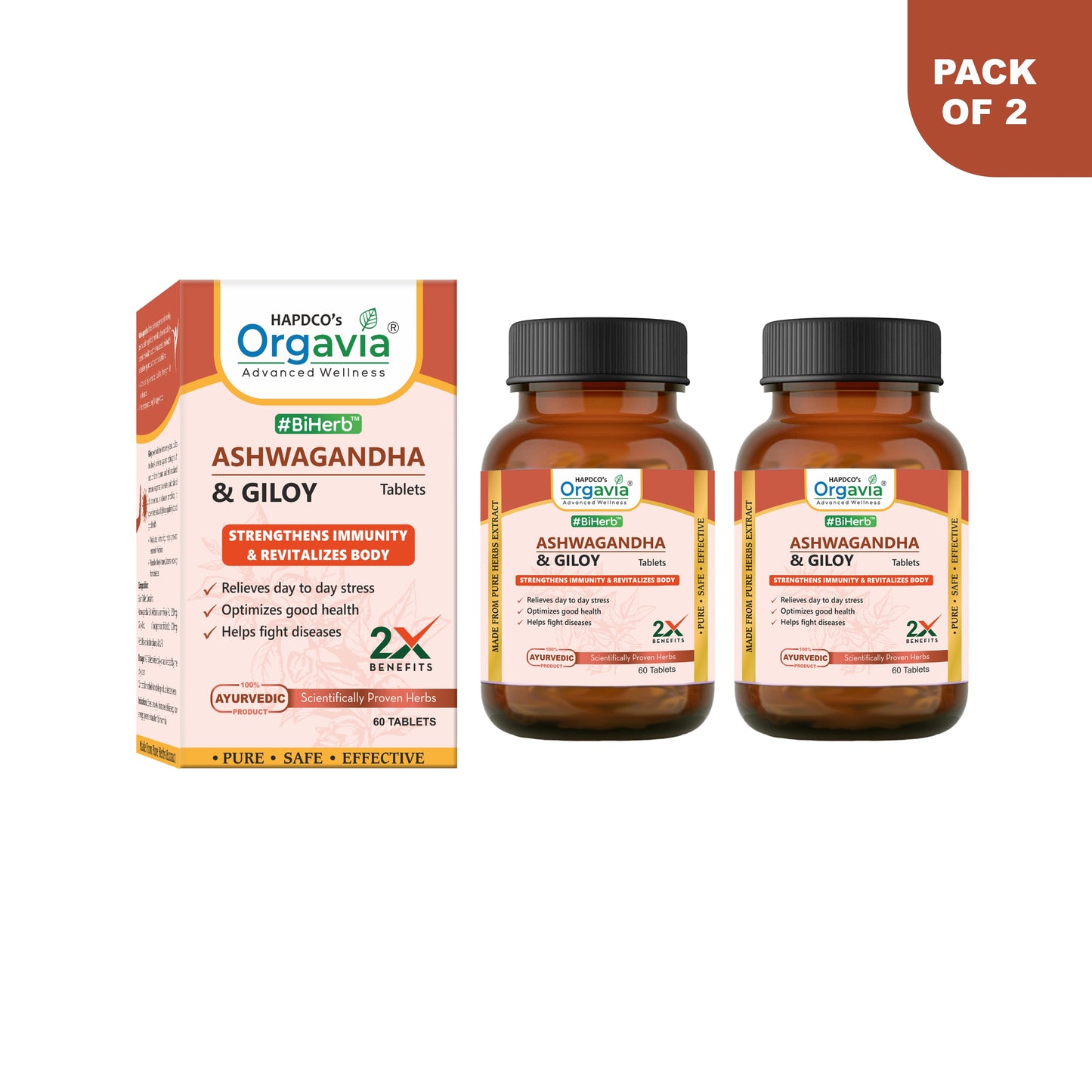 ASHWAGANDHA & GILOY TABLETS - 60 Tabs