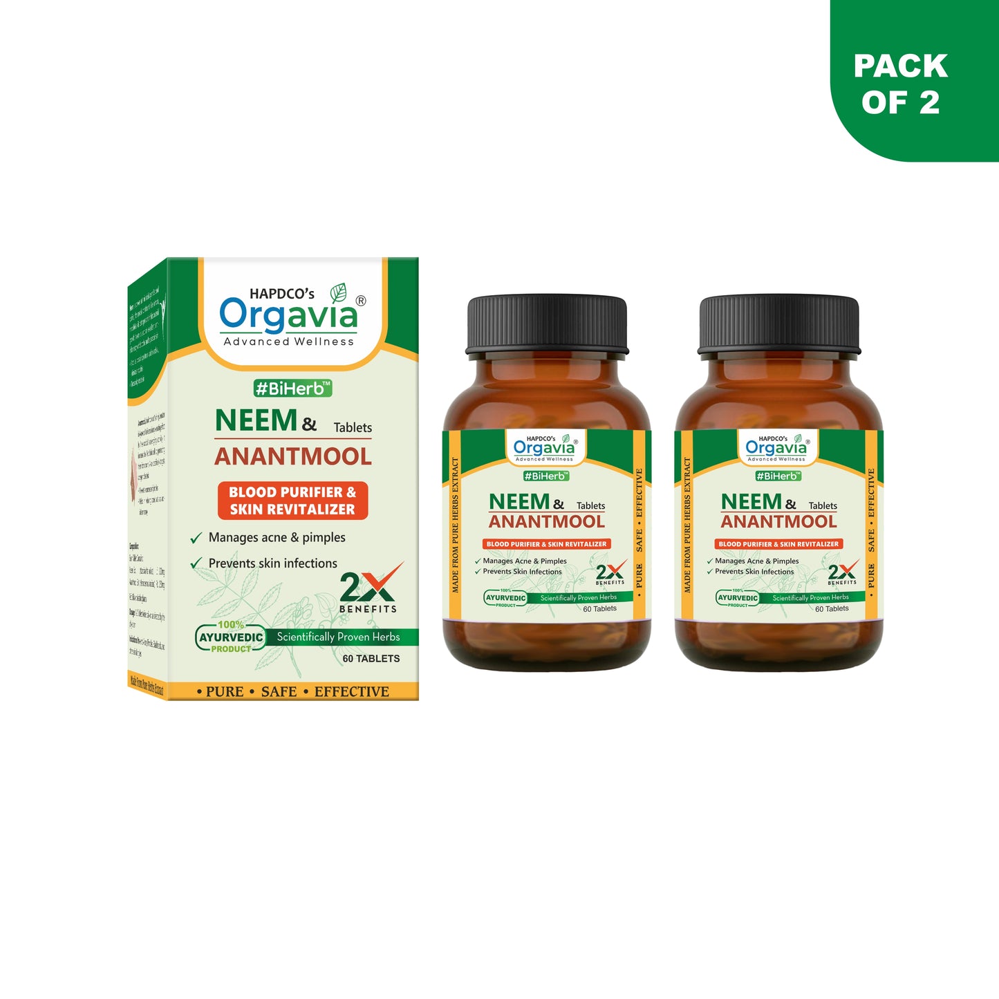 NEEM & ANANTMOOL TABLETS - 60 Tabs