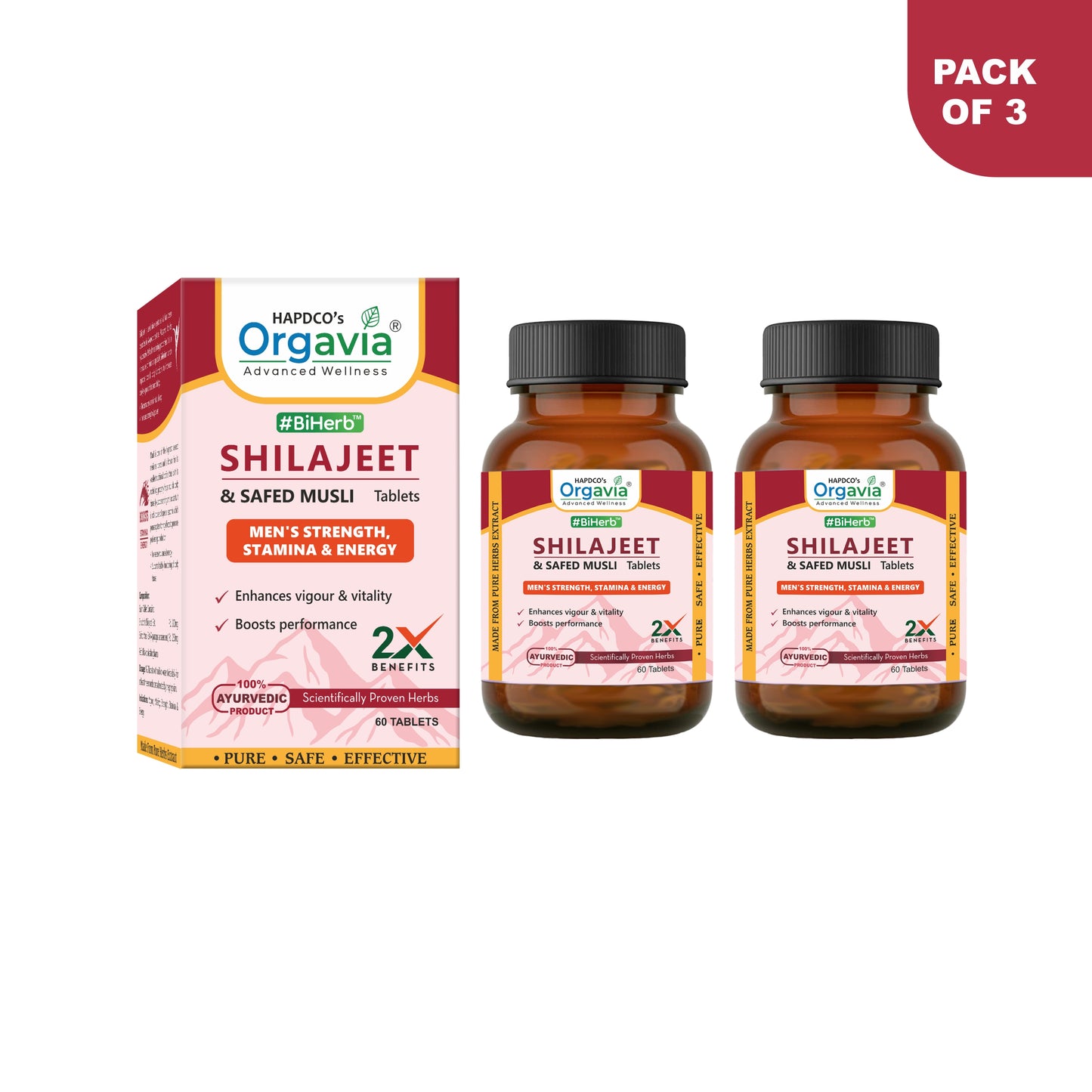 SHILAJEET & SAFED MUSLI TABLETS - 60 Tabs